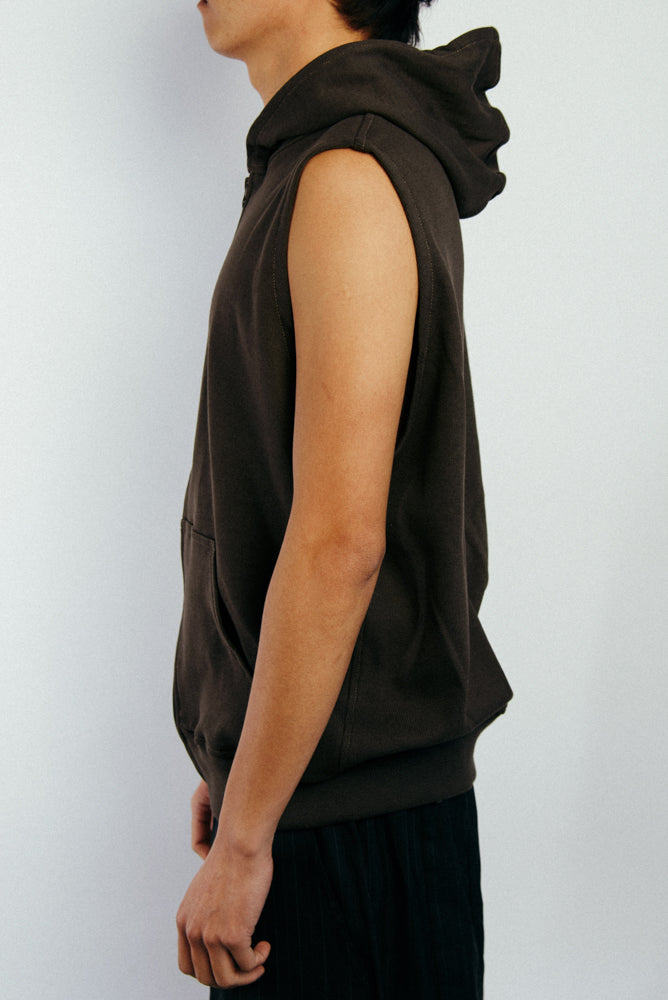 Sleeveless Zipper Hoodie 100